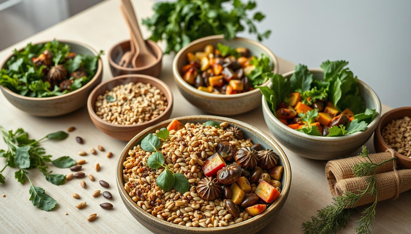 Healthy home cooking bowl